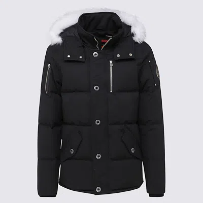 Moose Knuckles Black And Whitw Down Jacket