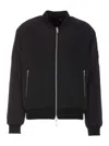 Moose Knuckles Black Bunny Bomber In Black