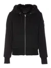 Moose Knuckles Moose Knuckes Madison Bunny Gold Jacket In Black