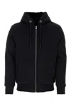 Moose Knuckles Black Cotton Blend Padded Classic Bunny Sweatshirt In Black