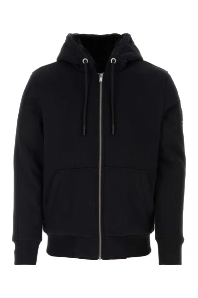 Moose Knuckles Black Cotton Blend Padded Classic Bunny Sweatshirt