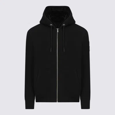 MOOSE KNUCKLES MOOSE KNUCKLES BLACK COTTON CASUAL JACKET