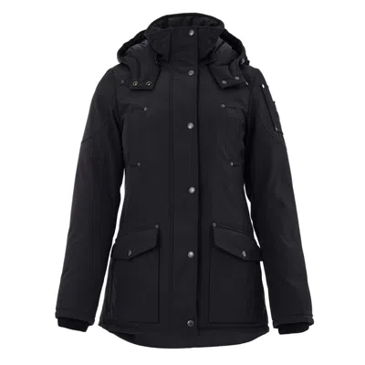 Moose Knuckles Black Cotton Coat