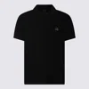 Moose Knuckles Black Cotton Polo Shirt In Black