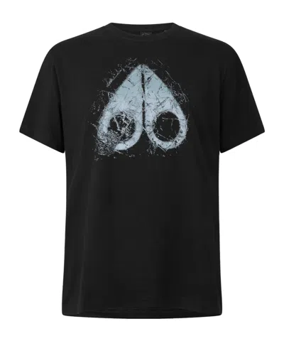 Moose Knuckles Black Cotton Shortsleeve Tshirt