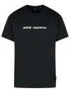 Moose Knuckles Cotton T-shirt Short Sleeves In Black
