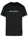 Moose Knuckles Cotton T-shirt Short Sleeves In Black
