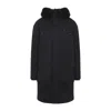 Moose Knuckles Dawson Parka With Detachable Fur Trim In Black