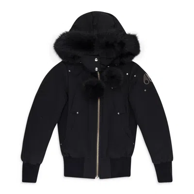 Moose Knuckles Black Debbie Bomber