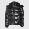 Moose Knuckles Black Down Jacket In Black
