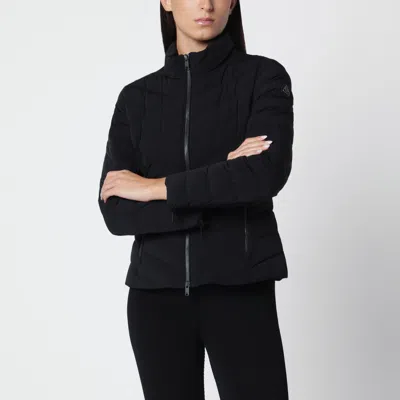 Moose Knuckles Black Elora Padded Jacket In Nylon
