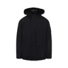Moose Knuckles Black Hooded Jacket In Black