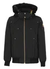 Moose Knuckles Versatile Bomber Jacket Removable Hood In Black