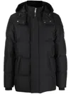 Moose Knuckles 3q Quilted Canvas Jacket In Black