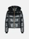 Moose Knuckles Black Nylon Down Jacket In Black