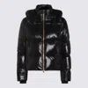 Moose Knuckles Hooded Padded Quilted Jacket With Zip Pockets In Black