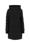 Moose Knuckles Black Nylon Down Jacketâ In Black