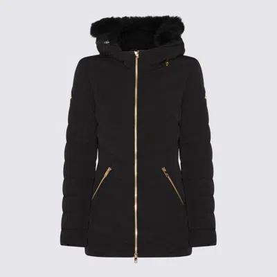 MOOSE KNUCKLES BLACK NYLON DOWN JACKET