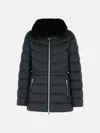 Moose Knuckles Black Nylon Jacket In Black
