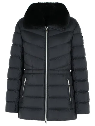 MOOSE KNUCKLES BLACK NYLON JACKET