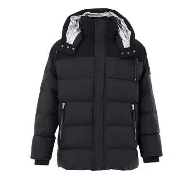 Moose Knuckles Black Nylon Jackets And Coat