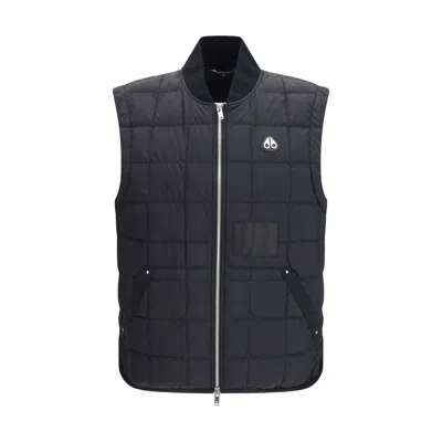 Moose Knuckles Black Nylon Sleeveless Men's Jacket
