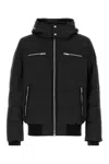 MOOSE KNUCKLES BLACK POLYESTER CLOUD BOMBER DOWN JACKET