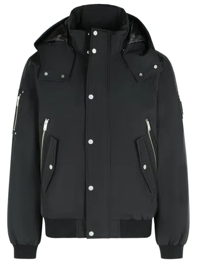 Moose Knuckles Removable-hood Jacket In Black