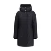 Moose Knuckles Black Recycled Polyester Parka In Black