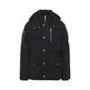 Moose Knuckles Black Removable-hood Quilted Jacket In Black
