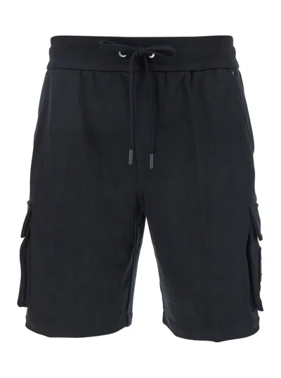 Moose Knuckles Black Shorts With Elastic Waist