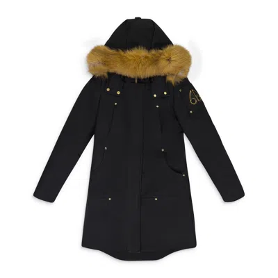 Moose Knuckles Black W Red Fox Fur Grand Metis Parka