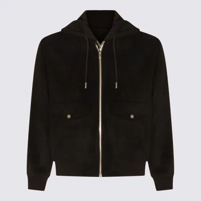 Moose Knuckles Black Wool Casual Jacket