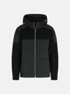 Moose Knuckles Black Wool Jacket In Black