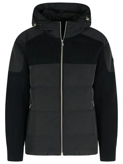 MOOSE KNUCKLES MOOSE KNUCKLES BLACK WOOL JACKET