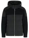 Moose Knuckles Black Wool Jacket In Black