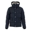 Moose Knuckles Blue Nylon Coat In Blue