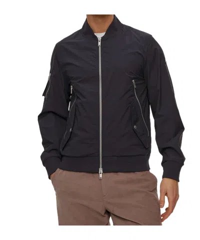 Moose Knuckles Bomber Jacket In Blue