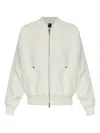 Moose Knuckles Bomber Jacket In White