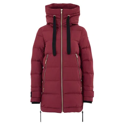 Moose Knuckles Bordeaux Nylon Coat In Pink
