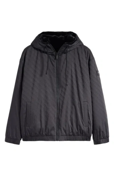 Moose Knuckles Men's Borden Bunny Monogram Track Jacket In Black
