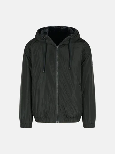 Moose Knuckles 'border Bunny' Reversible Black Polyester Sweatshirt