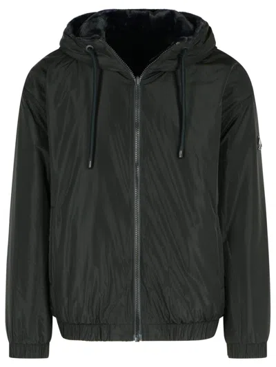 MOOSE KNUCKLES 'BORDER BUNNY' REVERSIBLE BLACK POLYESTER SWEATSHIRT