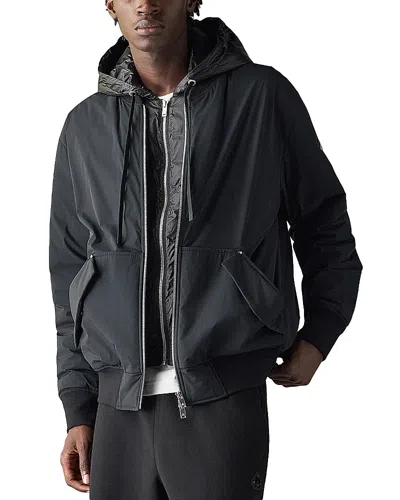 Moose Knuckles Brixton Bomber In Black