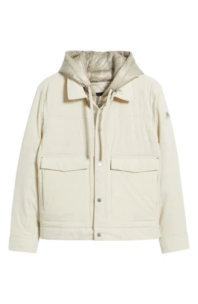 Moose Knuckles Brixton Down Trucker Jacket In Neutral