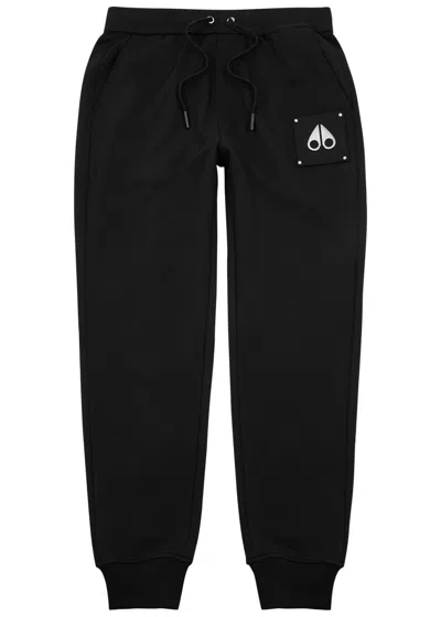Moose Knuckles Brooklyn Cotton Sweatpants In Black