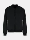 Moose Knuckles 'bunny' Black Polyester Bomber Jacket In Black