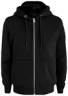 Moose Knuckles Bunny Slim Fit Zip Front Hoodie In Black