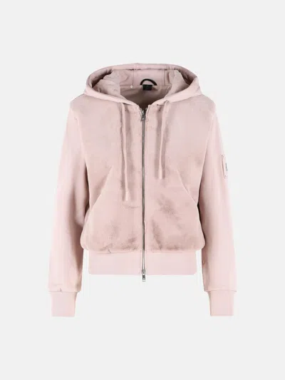 Moose Knuckles 'bunny' Pink Cotton Sweatshirt