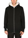 Moose Knuckles Cotton Blend Hoodie With Contrasting Lining In Black